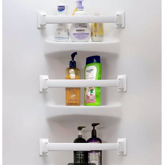 RV Shower Corner Storage Bars 3 NIP - Picture 1 of 7